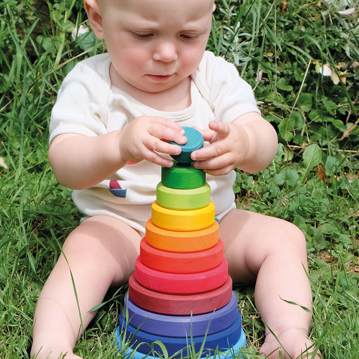Scheibenturm aus Holz von Grimm´s kaufen - Spielzeug, Geschenke, Babykleidung & mehr