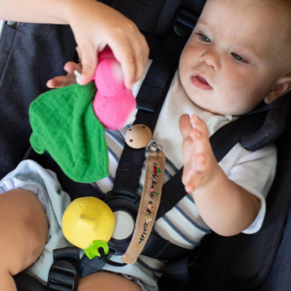 Schnullerkette aus Bio-Baumwolle OEKOTEX von Oli&Carol kaufen - Baby, Geschenke, Babykleidung & mehr