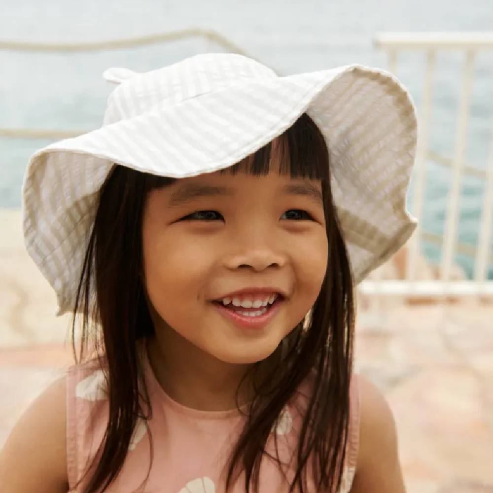 Sonnenhut mit Ohren Modell: Amelia Seersucker von Liewood kaufen - Kleidung, Geschenke, Babykleidung & mehr