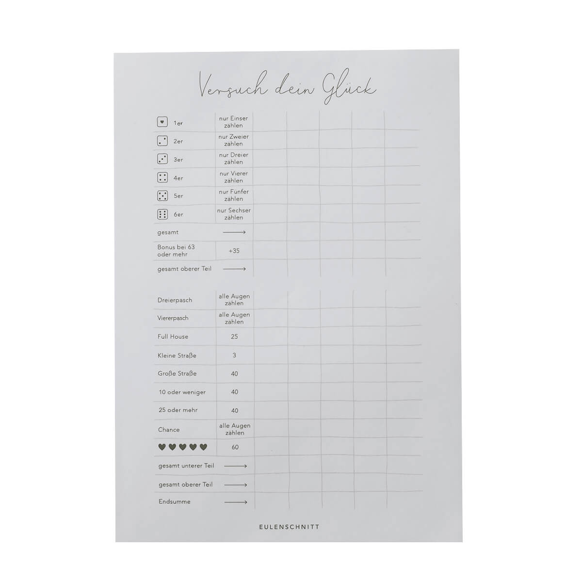 Spielblock aus Papier von Eulenschnitt kaufen - Alltagshelfer, Geschenke, Spielzeug, Babykleidung & mehr