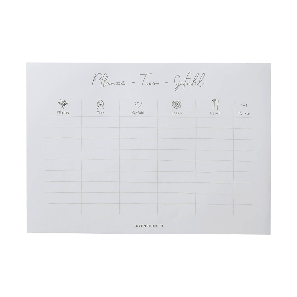 Spielblock aus Papier von Eulenschnitt kaufen - Alltagshelfer, Geschenke, Spielzeug, Babykleidung & mehr