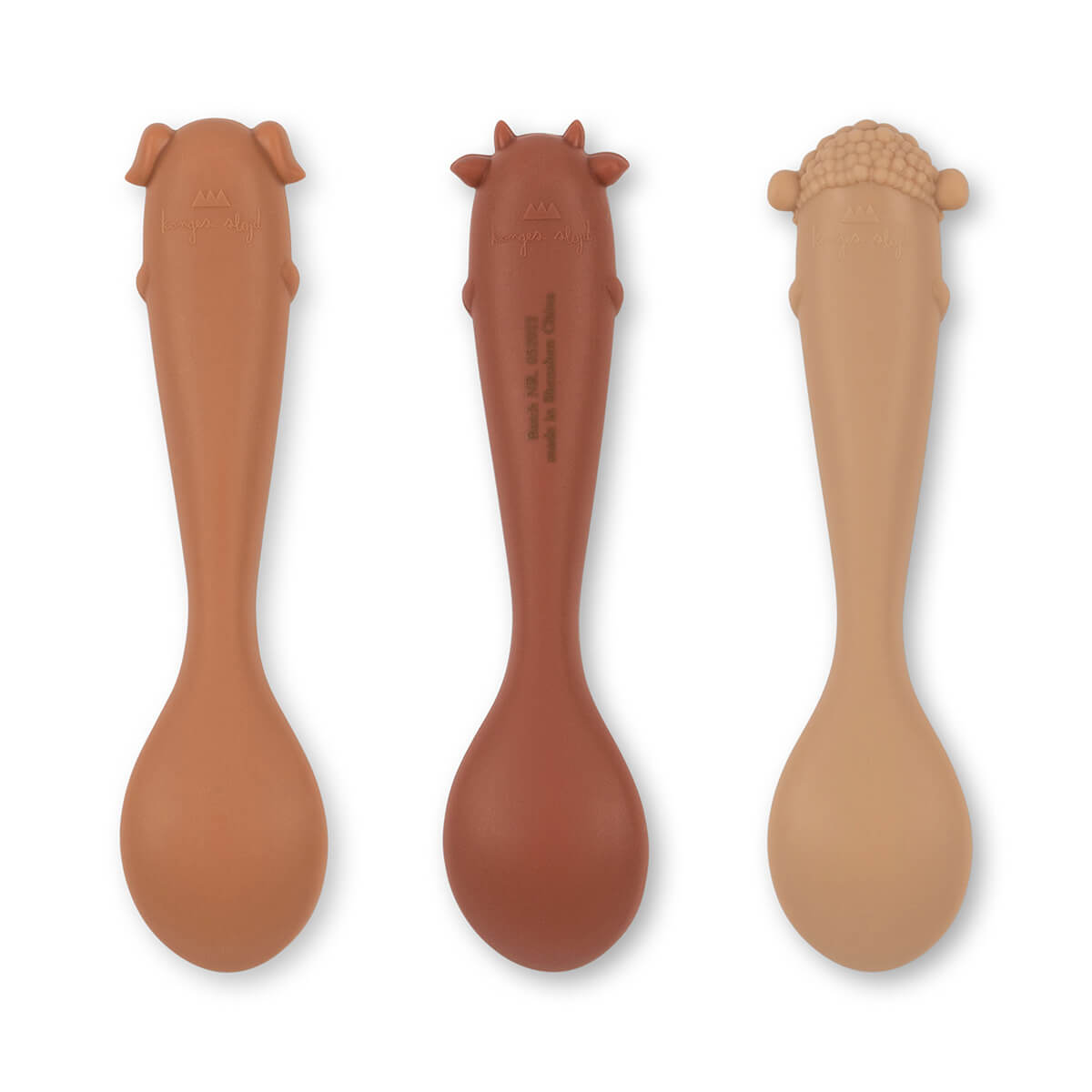 Spoon - Baby Löffel 3er Set Farm aus Silikon von Konges Slojd kaufen - Alltagshelfer, Babykleidung & mehr