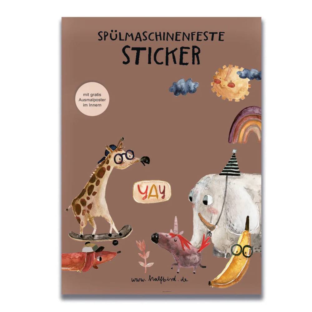 Spülmaschinenfeste Sticker aus Vinyl von Grech & Co kaufen - Spielzeug, Geschenke, Babykleidung & mehr