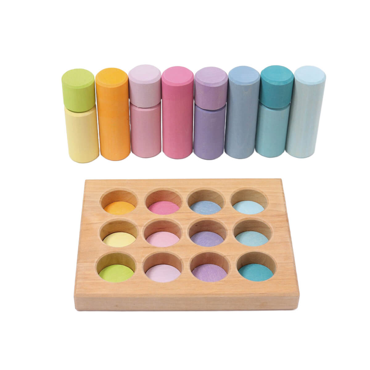 Steckspiel Kleine Walzen aus Holz von Grimm´s kaufen - Spielzeug, Geschenke, Babykleidung & mehr