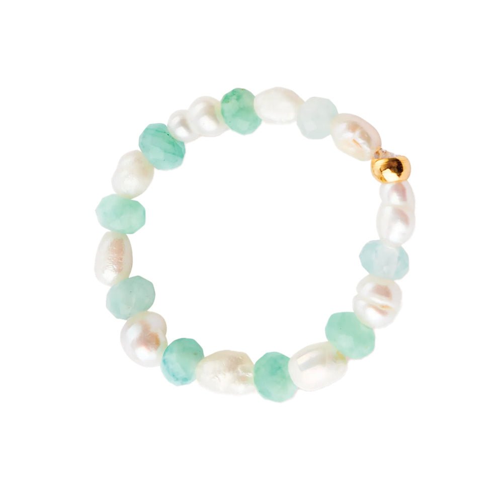 Süßwasserperlenring mit Vergoldeter Perle von by Vivi. kaufen - Kleidung, Geschenke, Mama, Alltagshelfer,, Babykleidung & mehr