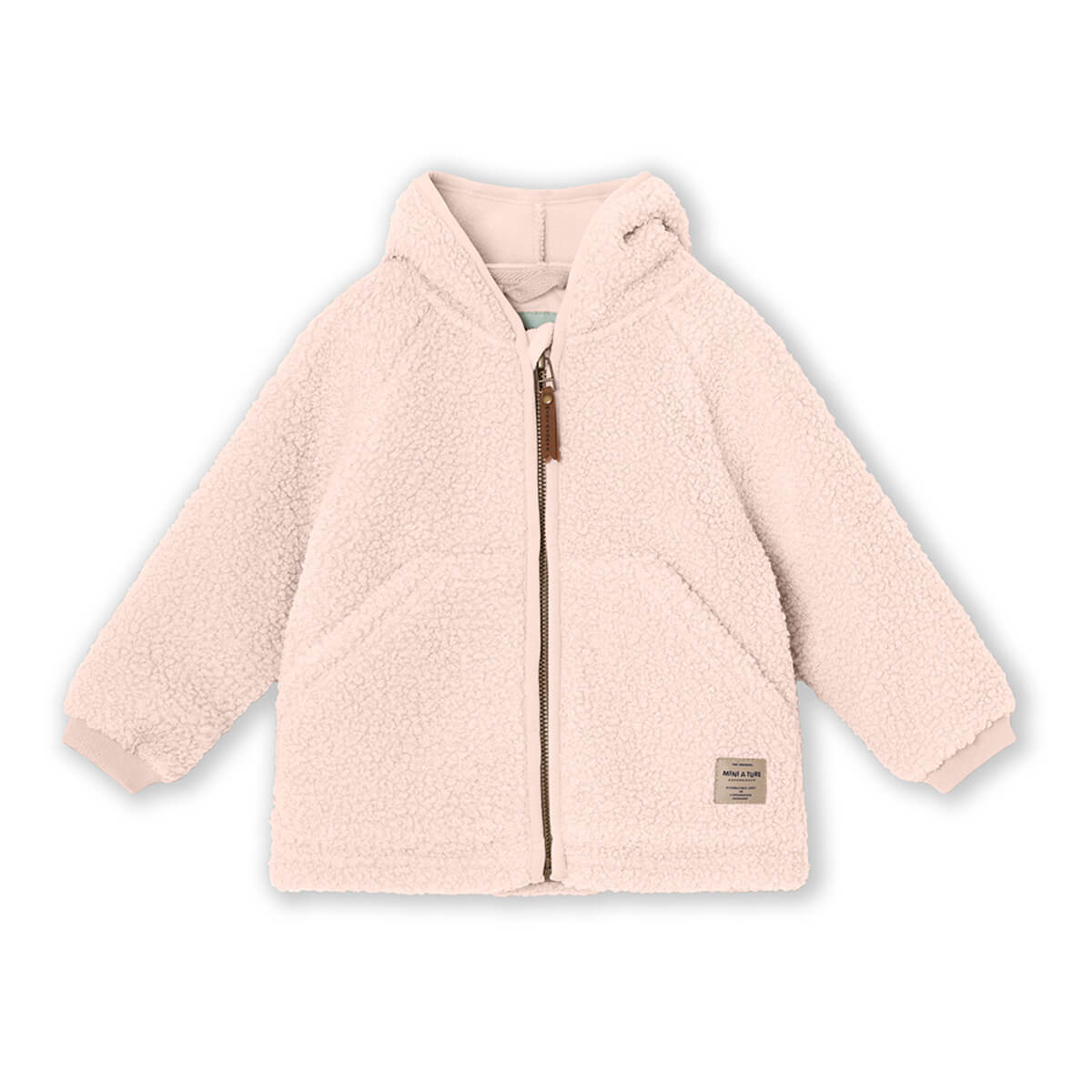 Teddyfleece Jacke mit Kapuze aus 100% recyceltem Polyester - Modell: Liff von Mini A Ture kaufen - Kleidung, Babykleidung & mehr