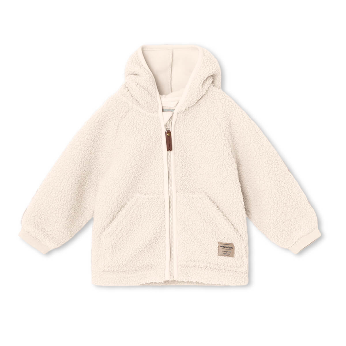 Teddyfleece Jacke mit Kapuze aus 100% recyceltem Polyester - Modell: Liff von Mini A Ture kaufen - Kleidung, Babykleidung & mehr