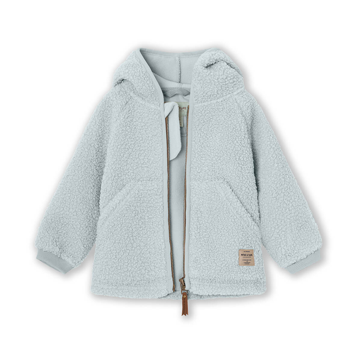 Teddyfleece Jacke mit Kapuze aus 100% recyceltem Polyester - Modell: Liff von Mini A Ture kaufen - Kleidung, Babykleidung & mehr