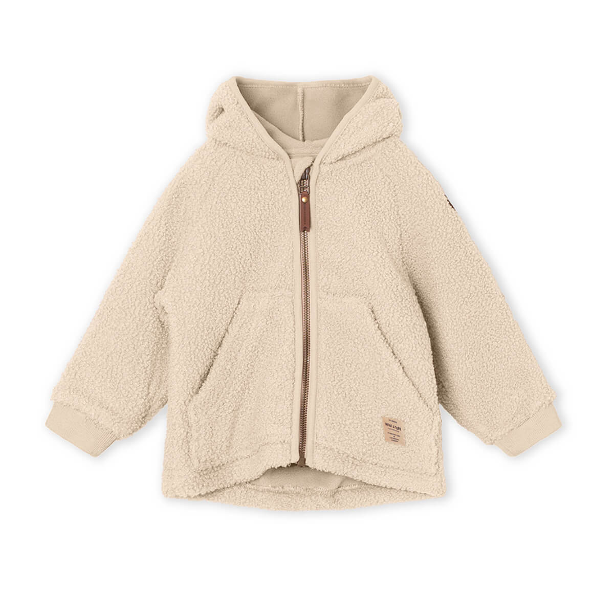 Teddyfleece Jacke mit Kapuze aus 100% recyceltem Polyester - Modell: Liff von Mini A Ture kaufen - Kleidung, Babykleidung & mehr