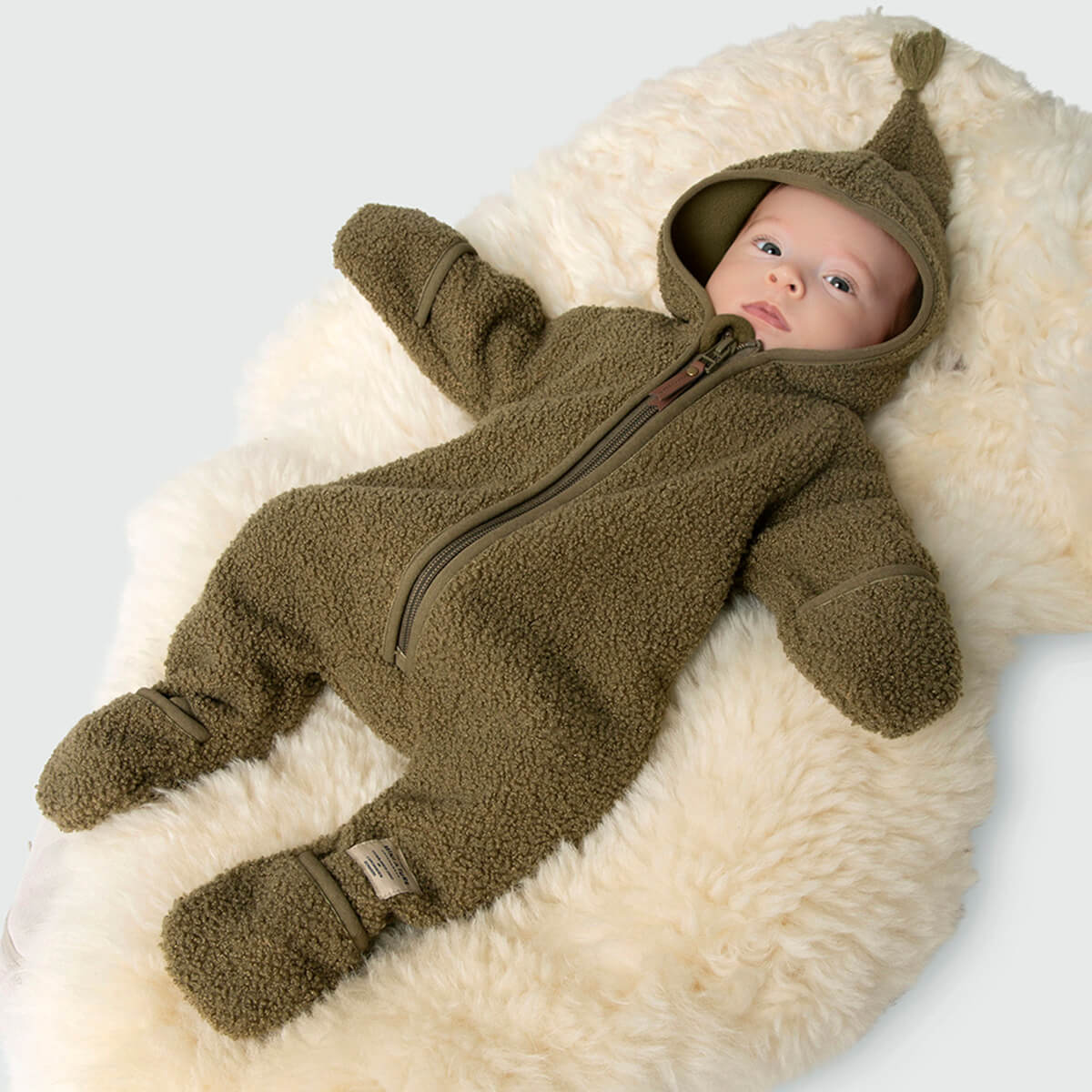 Teddyfleece Jumpsuit aus 100% recyceltem Polyester - Modell: Adel von Mini A Ture kaufen - Kleidung, Babykleidung & mehr