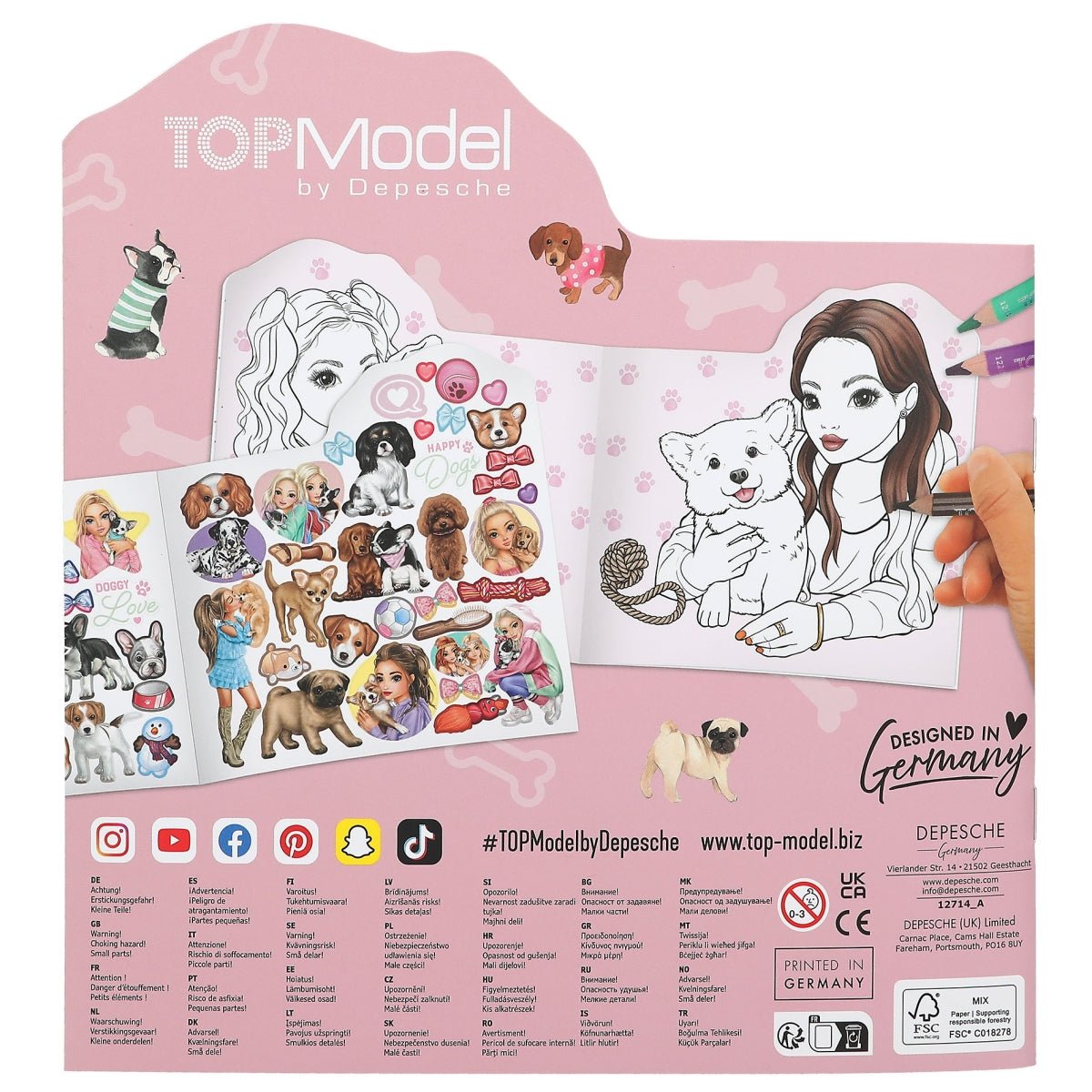 TOP Model Malbuch Kitty and Doggy von Depesche kaufen - Alltagshelfer, Spielzeug, Geschenke, Babykleidung & mehr