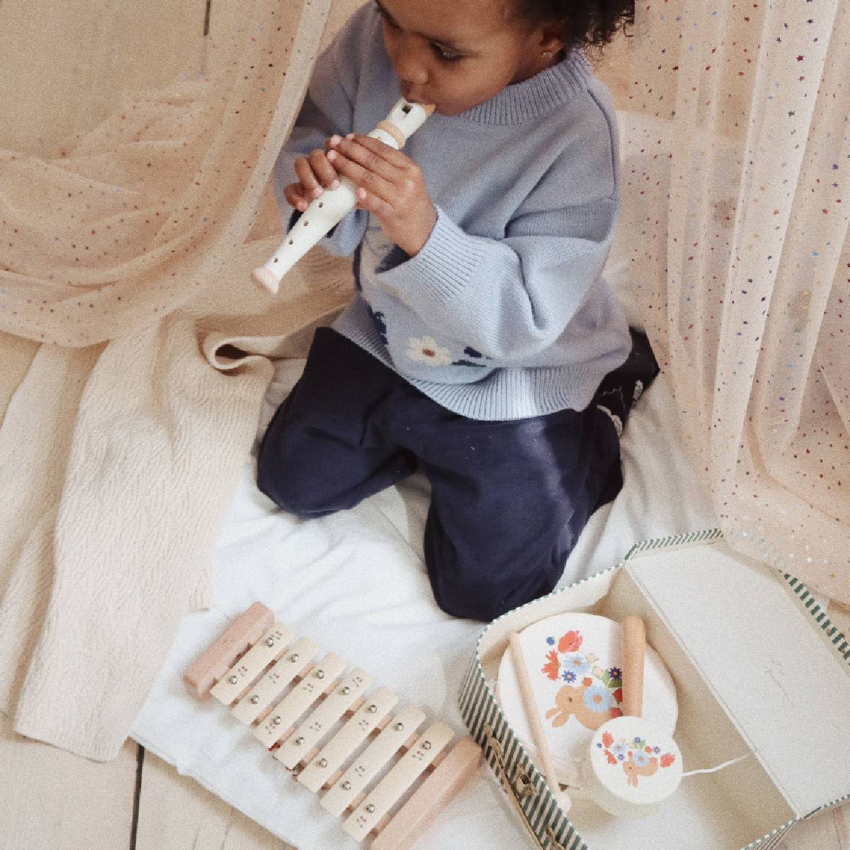 Wooden Musik Set Bunny aus Buchenholz von Konges Slojd kaufen - Spielzeug, Geschenke, Babykleidung & mehr