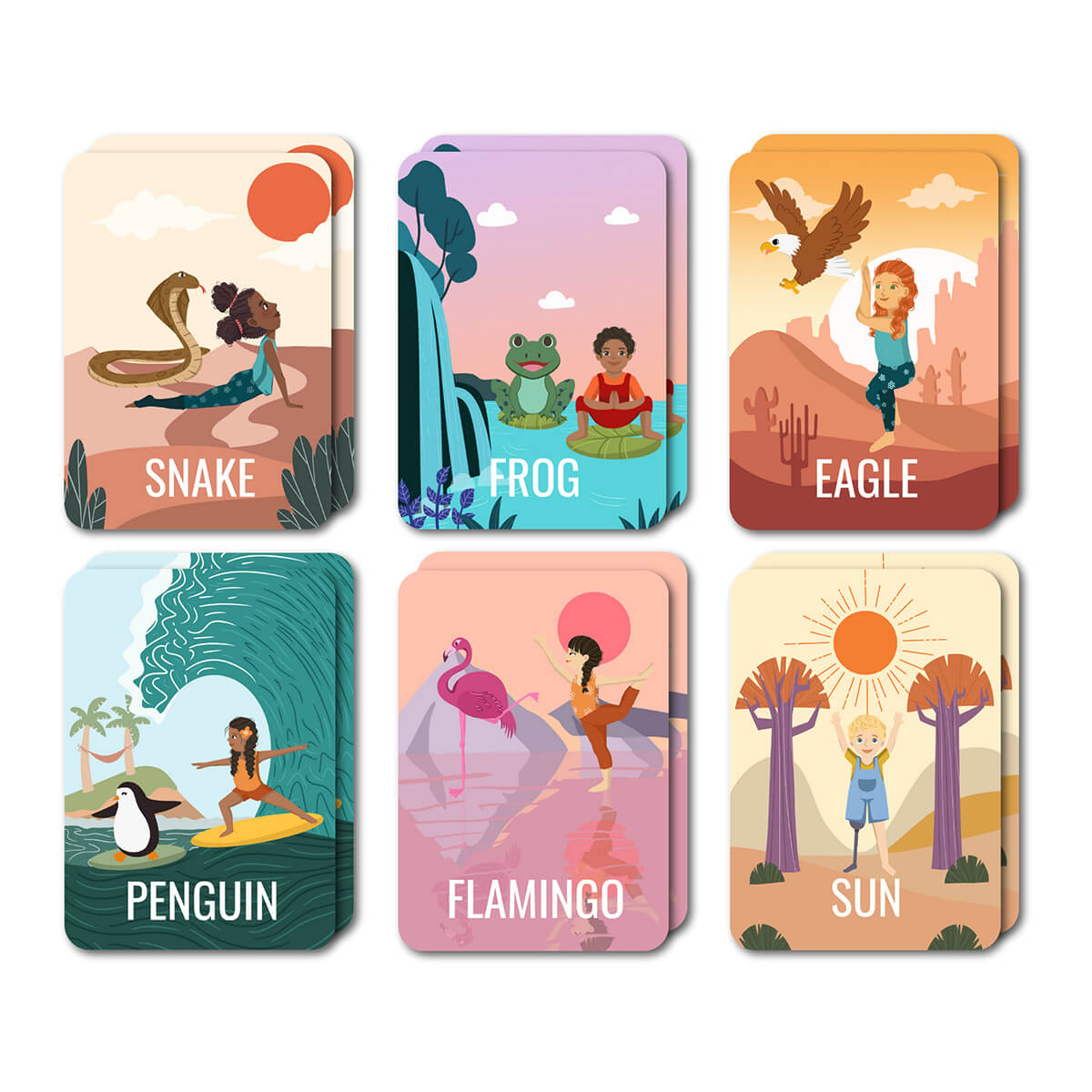 Yoga Karten Illustriert für Kinder von IMYOGI kaufen - Spielzeug, Geschenke, Mama,, Babykleidung & mehr