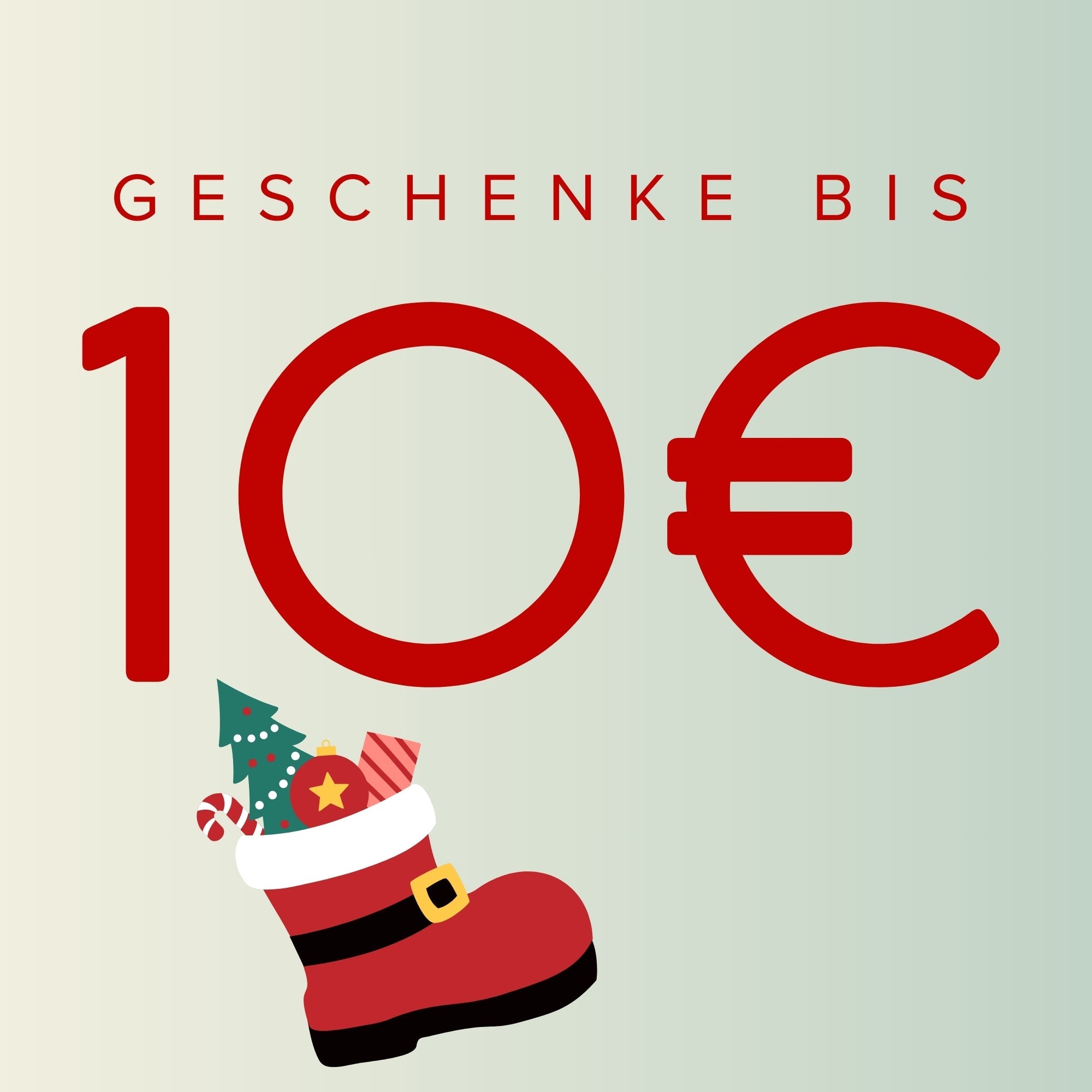 Weihnachtliche Geschenkideen für Kinder unter 10 Euro bei Libertykids – Illustration mit Nikolausstiefel