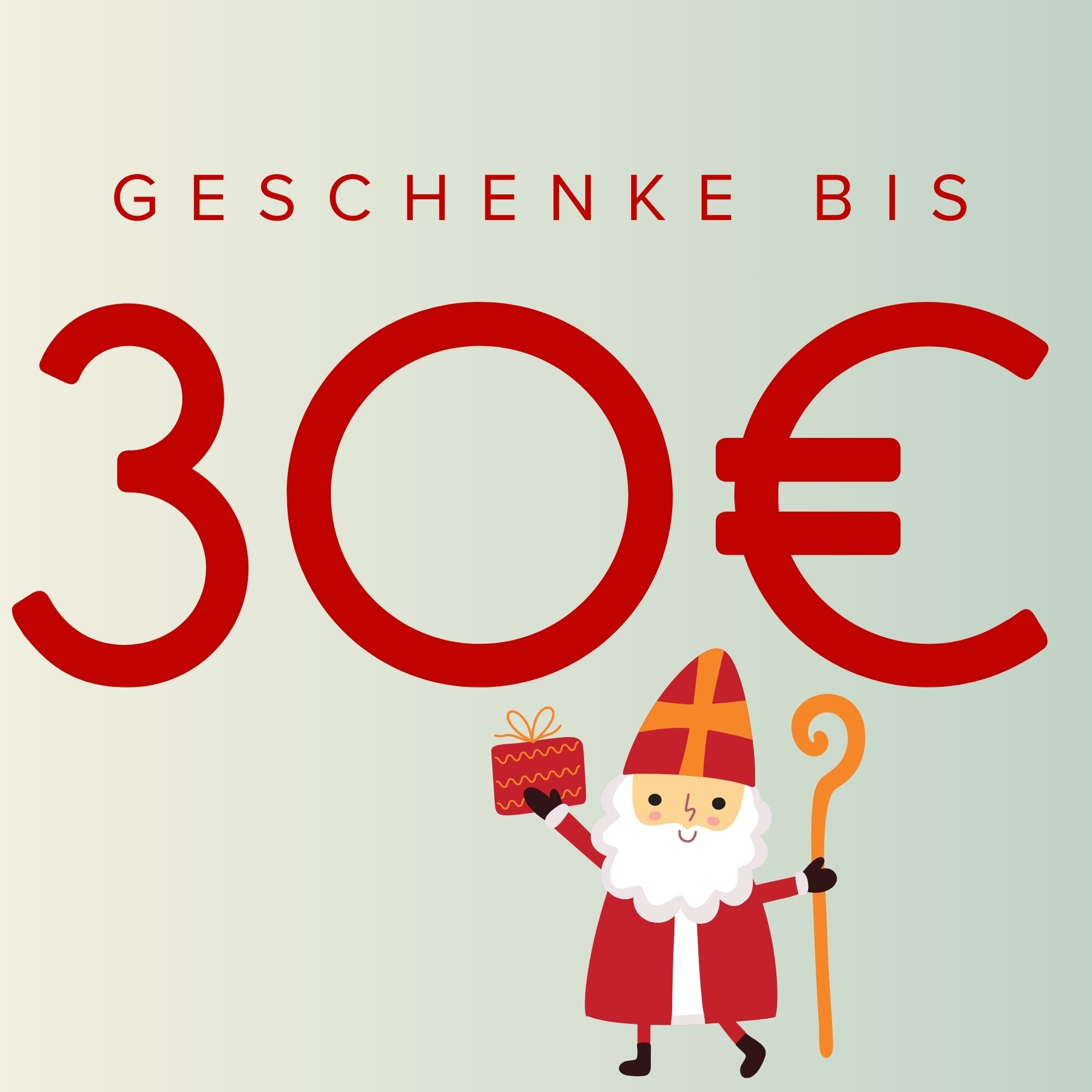 Weihnachtliche Geschenkideen für Kinder unter 30 Euro bei Libertykids – Illustration mit Nikolausstiefel