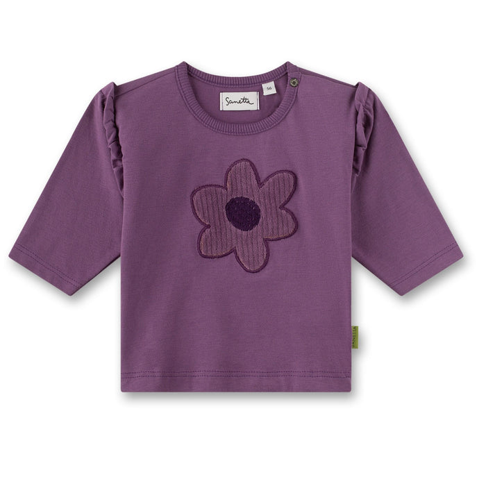 Baby Longsleeve Blume aus 100% Bio-Baumwolle