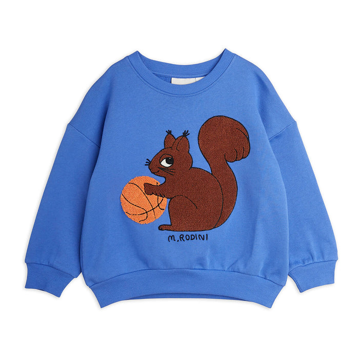 Squirrel Chenille Sweatshirt Bestickt aus Bio Baumwolle