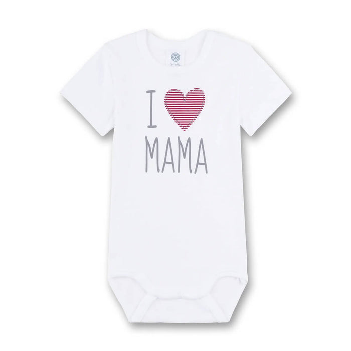 Baby Body I Love Mama / Papa Kurzarm aus 100% Bio Baumwolle GOTS