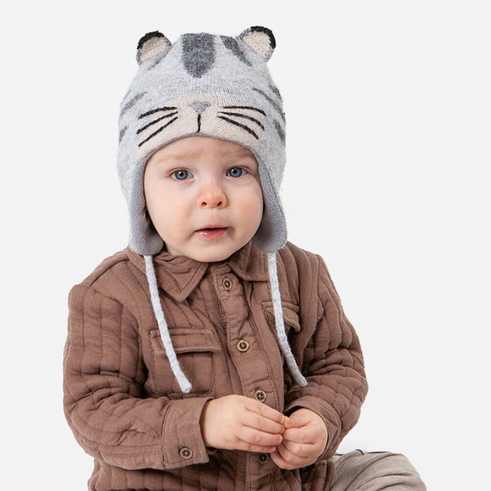 Baby Earflap Katzen - Mütze zum Binden aus recyceltem Polyester Modell: Daysam von Barts kaufen - Kleidung, Babykleidung & mehr