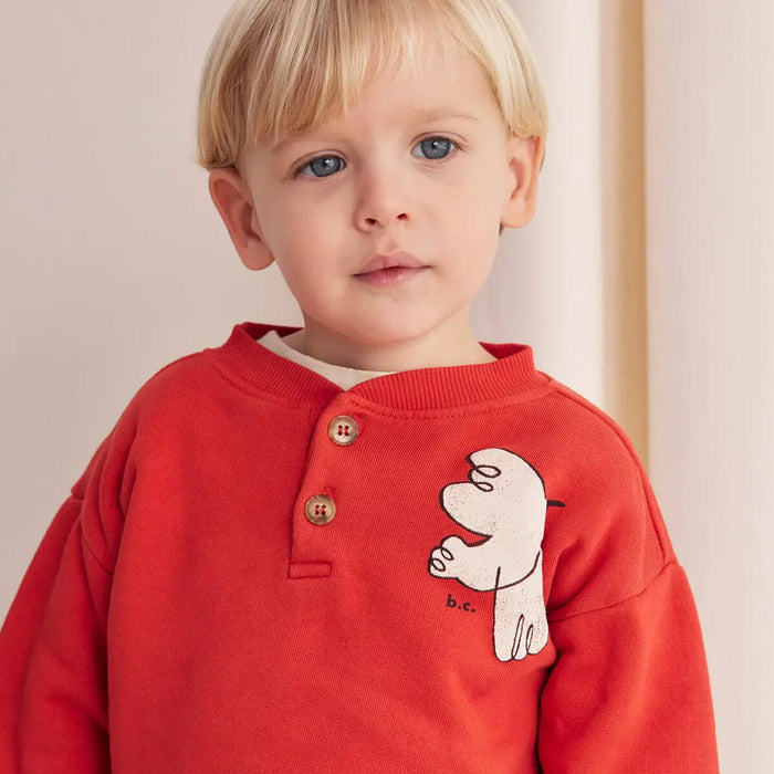 Baby Freedom Bird Buttoned Sweatshirt aus Bio - Baumwolle GOTS von Bobo Choses kaufen - Kleidung, Babykleidung & mehr