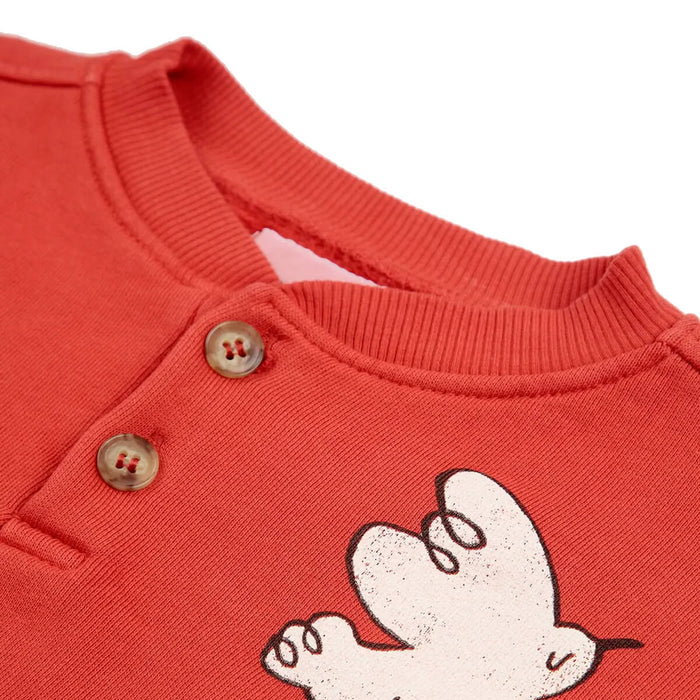 Baby Freedom Bird Buttoned Sweatshirt aus Bio - Baumwolle GOTS von Bobo Choses kaufen - Kleidung, Babykleidung & mehr