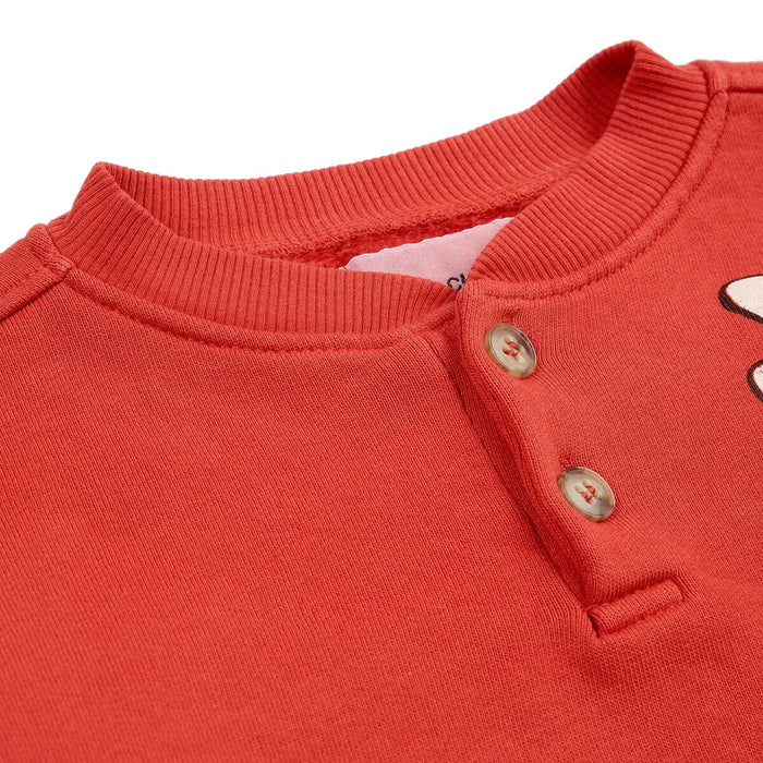 Baby Freedom Bird Buttoned Sweatshirt aus Bio - Baumwolle GOTS von Bobo Choses kaufen - Kleidung, Babykleidung & mehr