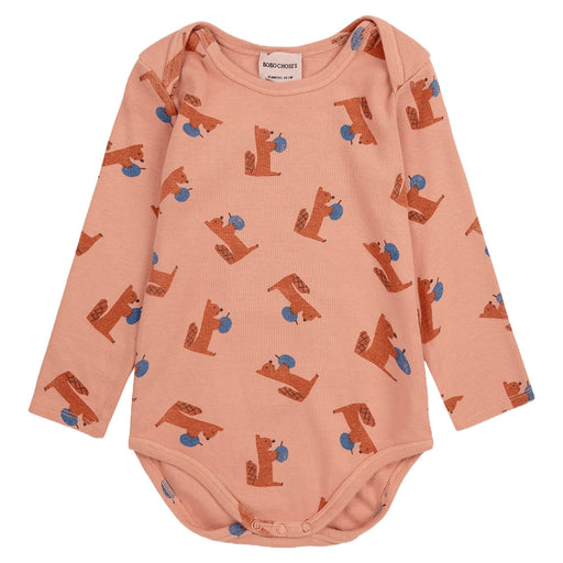 Baby Hungry Squirrel all over Body - Langarmbody aus Bio - Baumwolle GOTS von Bobo Choses kaufen - Kleidung, Babykleidung & mehr