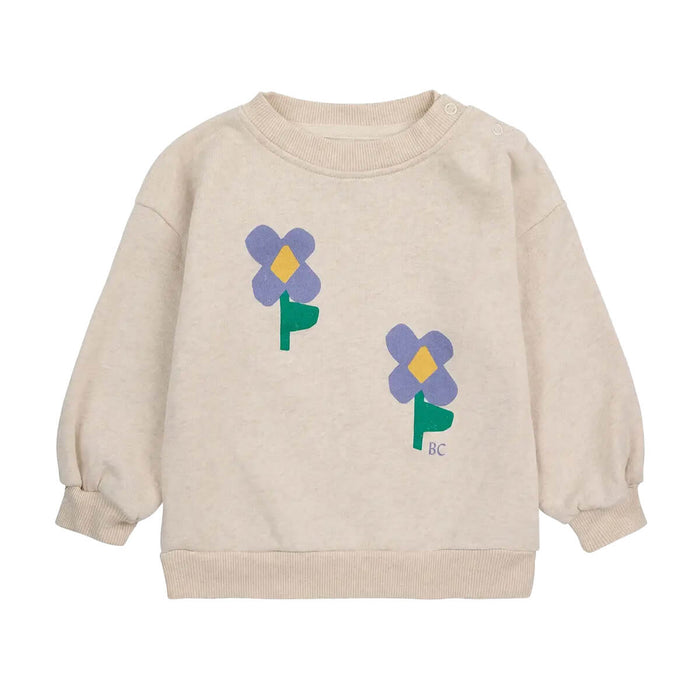 Baby Pansy Flower Sweatshirt aus Bio - Baumwolle GOTS von Bobo Choses kaufen - Kleidung, Babykleidung & mehr