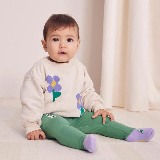 Baby Pansy Flower Sweatshirt aus Bio - Baumwolle GOTS von Bobo Choses kaufen - Kleidung, Babykleidung & mehr