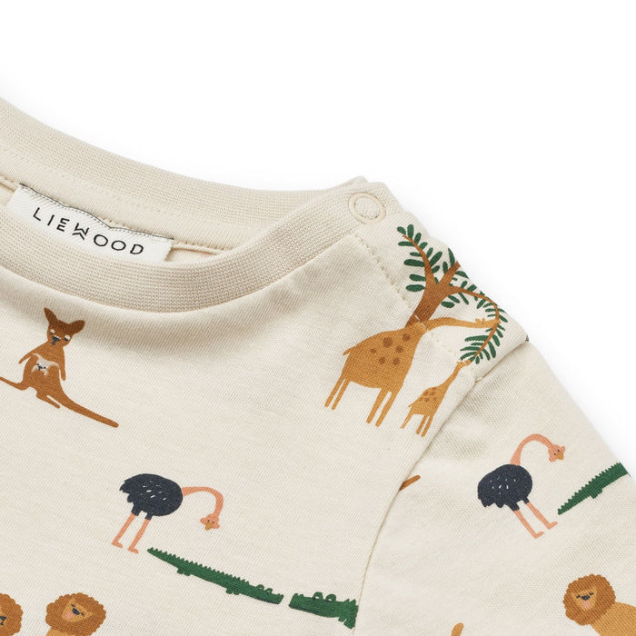 Baby Printed Shortsleeve T-shirt aus 100% Bio - Baumwolle GOTS Modell: Apia von Liewood kaufen - Kleidung, Babykleidung & mehr