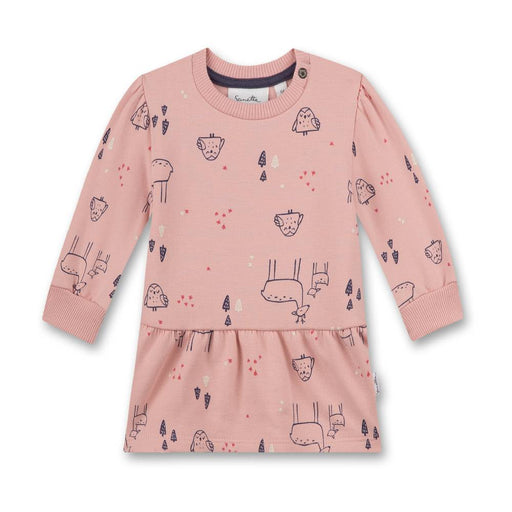 Baby Sweatshirt Kleid mit All - Over - Print aus GOTS Bio - Baumwolle von Sanetta kaufen - Kleidung, Babykleidung & mehr