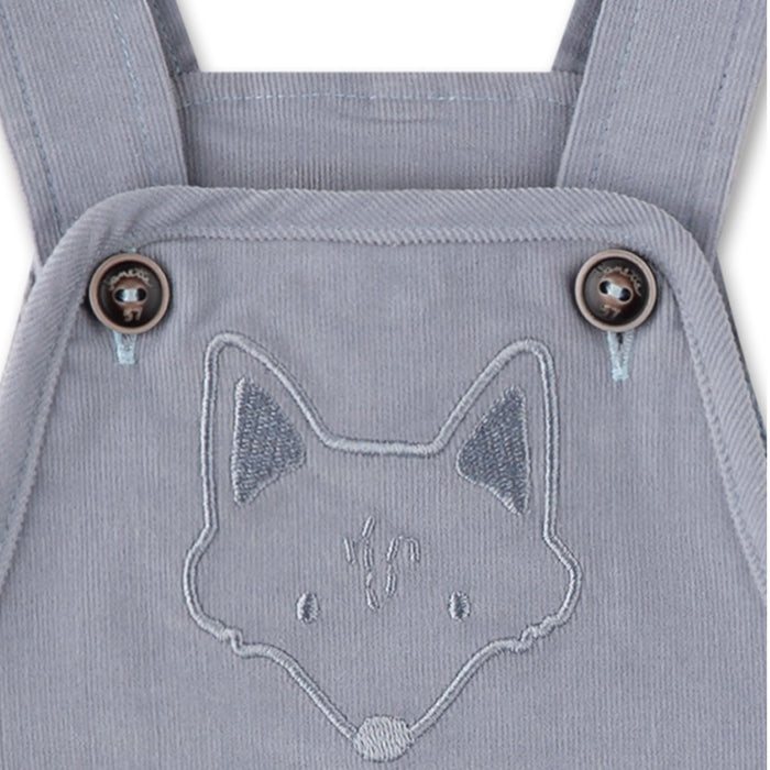 Babykord Latzhose Fuchs aus Bio - Baumwolle von Sanetta kaufen - Kleidung, Babykleidung & mehr