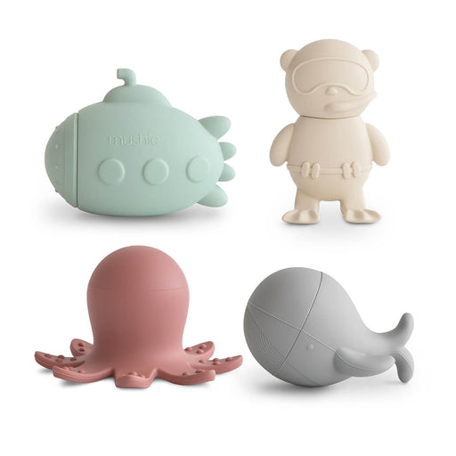 Badespielzeug 4er Set aus Silikon von mushie kaufen - Spielzeuge, Alltagshelfer, Geschenke, Babykleidung & mehr