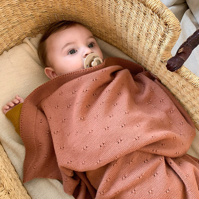 Babydecke Bibi aus 100% Merinowolle