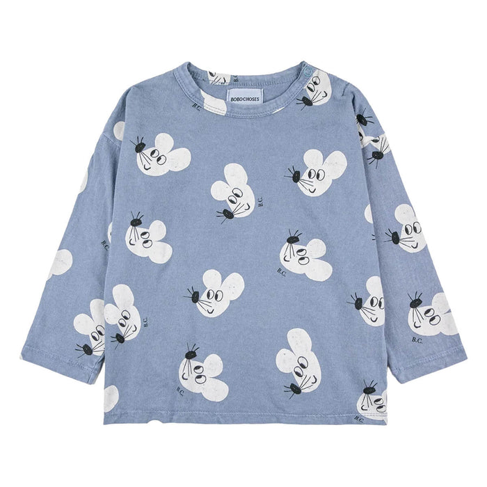 Baby Mouse All Over Longsleeve T-Shirt aus 100% Bio Baumwolle