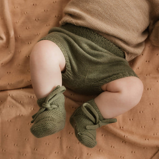 Booties Babyschuhe Gesterickt aus Merinowolle von HVID kaufen - Kleidung, Babykleidung & mehr