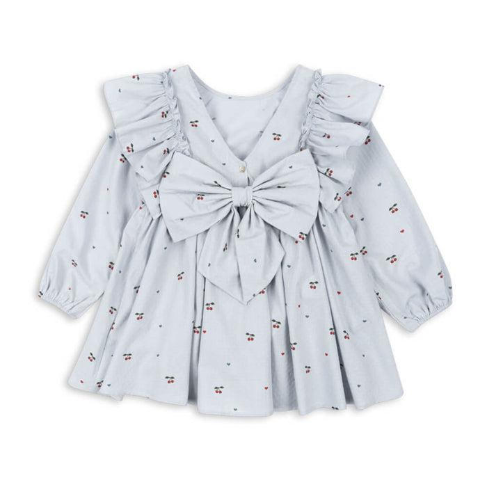 Bow Dress - Langarmkleid aus 100% Bio - Baumwolle GOTS Modell: Evia von Konges Slojd kaufen - Kleidung, Babykleidung & mehr