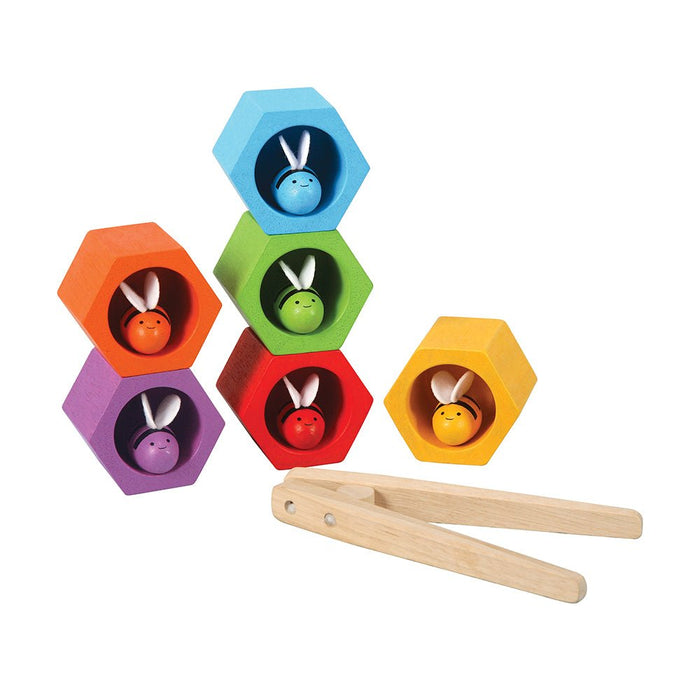 Geschicklichkeitsspiel Bienenwaben aus 100% Holz von PlanToys kaufen - Spielzeug, Geschenke, Babykleidung & mehr