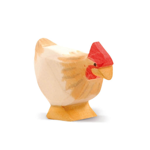 Huhn ocker stehend aus Holz von Ostheimer kaufen - Spielfigur, Babykleidung & mehr