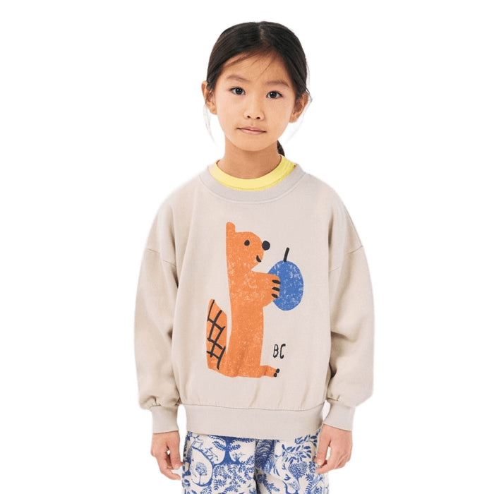 Hungry Squirrel Sweatshirt aus recycelter Baumwolle von Bobo Choses kaufen - Kleidung, Babykleidung & mehr