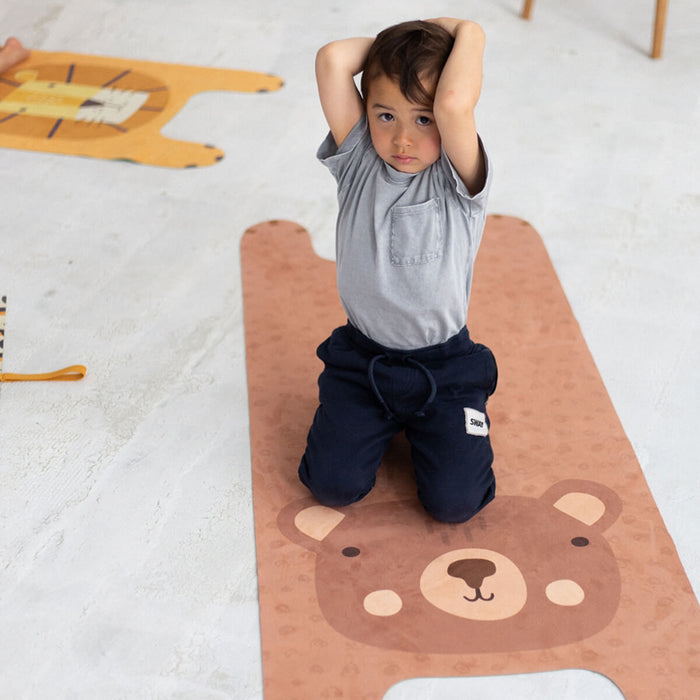 Kinder Yogamatte Tiermotiv aus Naturkautschuk