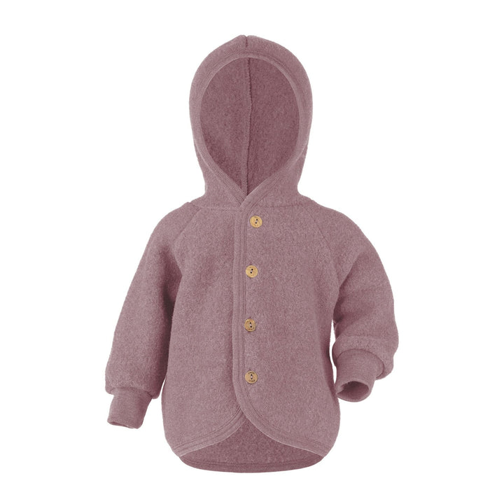 Kapuzenjacke mit Holzknöpfen aus 100% Schurwolle von Engel kaufen - Kleidung, Babykleidung & mehr