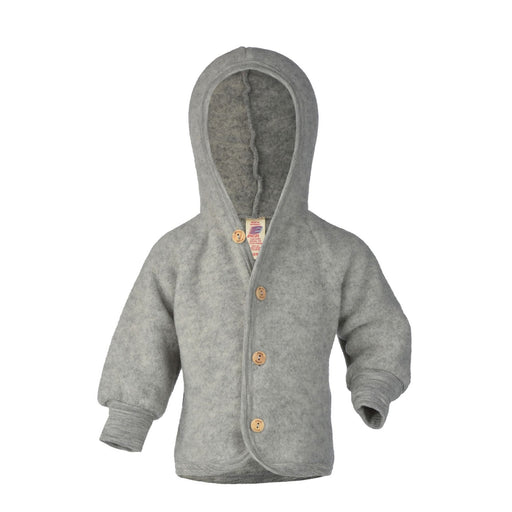 Kapuzenjacke mit Holzknöpfen aus 100% Schurwolle von Engel kaufen - Kleidung, Babykleidung & mehr