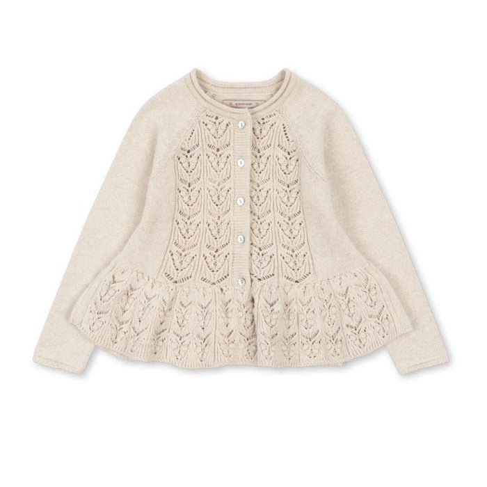 Knit Frill Cardigan aus 100% Bio - Baumwolle Modell: Cabby von Konges Slojd kaufen - Kleidung, Babykleidung & mehr