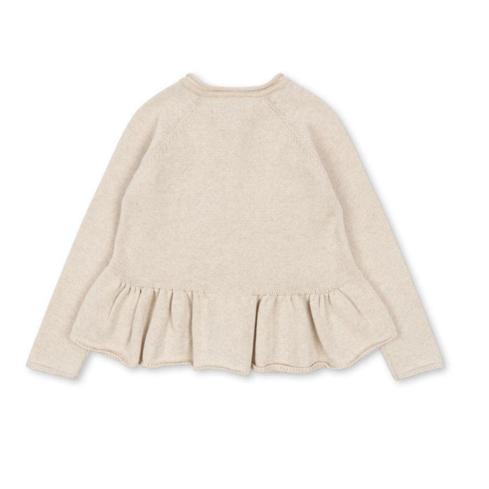 Knit Frill Cardigan aus 100% Bio - Baumwolle Modell: Cabby von Konges Slojd kaufen - Kleidung, Babykleidung & mehr