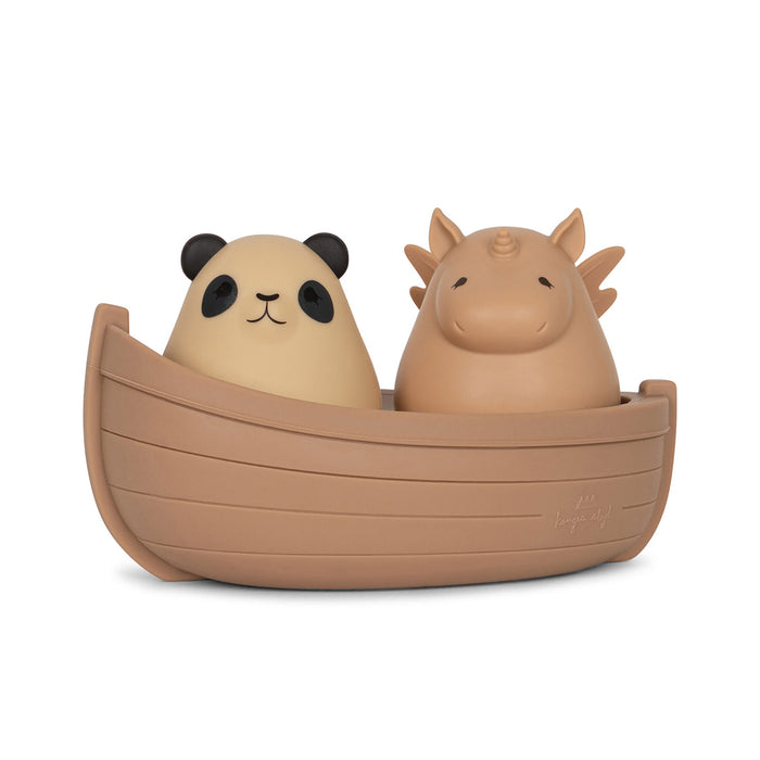 Boot mit Tieren Badespielzeug aus Silikon