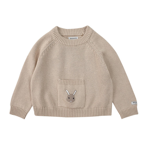 Loeke Sweater - Strickpullover mit Tasche aus 100% Baumwolle von Donsje kaufen - Kleidung, Babykleidung & mehr