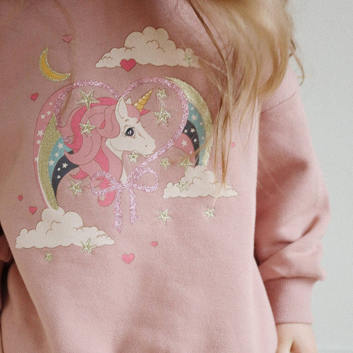 Lou Sweatshirt Glitter aus Bio - Baumwolle OCS von Konges Slojd kaufen - Kleidung, Babykleidung & mehr