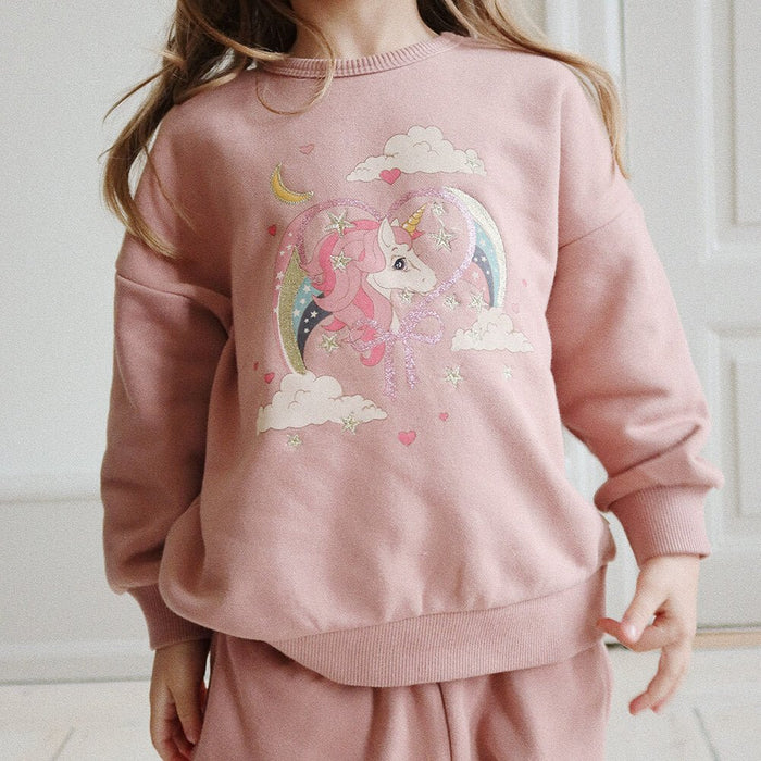 Lou Sweatshirt Glitter aus Bio - Baumwolle OCS von Konges Slojd kaufen - Kleidung, Babykleidung & mehr