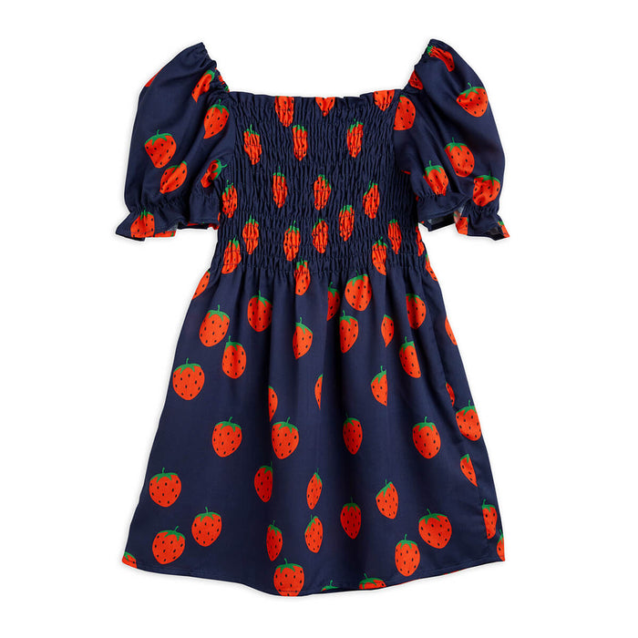 Dress mit Strawberry All-Over Print - 100% Lyocell